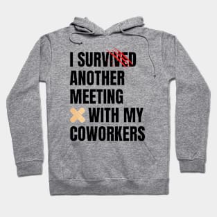 I Survived Another Meeting With My Coworkers Hoodie